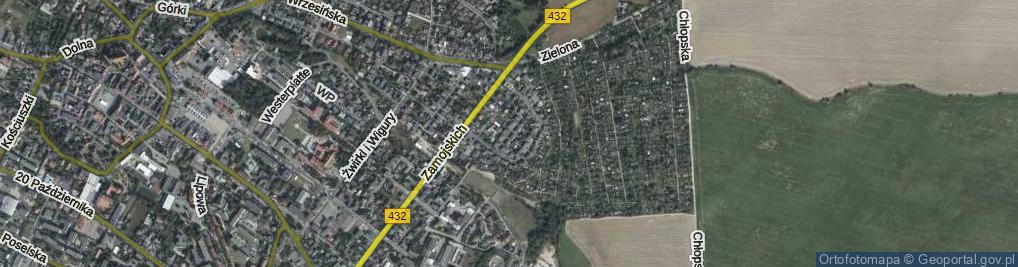 Zdjęcie satelitarne Toruńska ul.